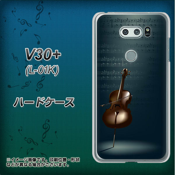 docomo V30+ L-01K 高画質仕上げ 背面印刷 ハードケース【441 楽譜】