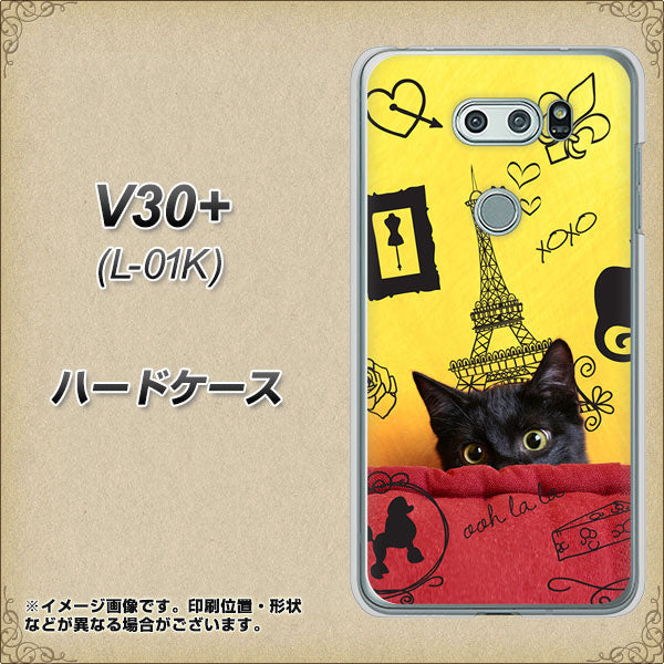 docomo V30+ L-01K 高画質仕上げ 背面印刷 ハードケース【686 パリの子猫】