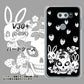 docomo V30+ L-01K 高画質仕上げ 背面印刷 ハードケース【AG837 苺兎（黒）】