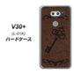 docomo V30+ L-01K 高画質仕上げ 背面印刷 ハードケース【EK824  レザー風アンティークキー】