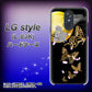 docomo LG style L-03K 高画質仕上げ 背面印刷 ハードケース【1150 月に昇る蝶】
