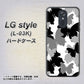 docomo LG style L-03K 高画質仕上げ 背面印刷 ハードケース【1336 夜の蝶】
