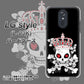docomo LG style L-03K 高画質仕上げ 背面印刷 ハードケース【AG801 苺骸骨王冠（黒）】