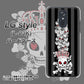 docomo LG style L-03K 高画質仕上げ 背面印刷 ハードケース【AG802 苺骸骨王冠蔦（黒）】