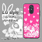 docomo LG style L-03K 高画質仕上げ 背面印刷 ハードケース【AG836 苺兎（ピンク）】