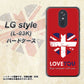 docomo LG style L-03K 高画質仕上げ 背面印刷 ハードケース【SC804 ユニオンジャック ハートビンテージレッド】