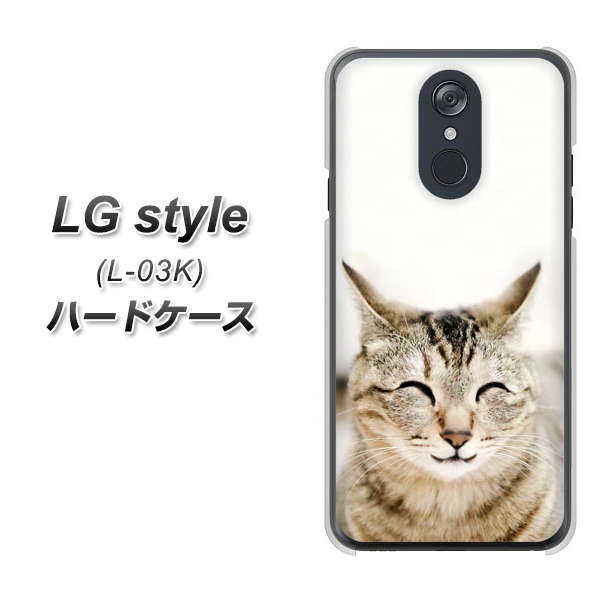 docomo LG style L-03K 高画質仕上げ 背面印刷 ハードケース【VA801 笑福ねこ】