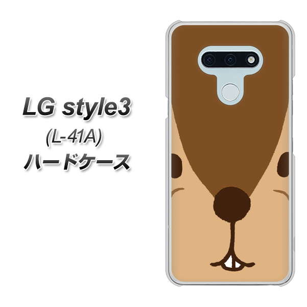 docomo LG style3 L-41A 高画質仕上げ 背面印刷 ハードケース【349 りす】