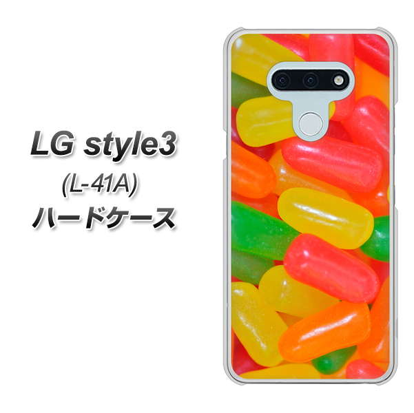 docomo LG style3 L-41A 高画質仕上げ 背面印刷 ハードケース【449 ジェリービーンズ】