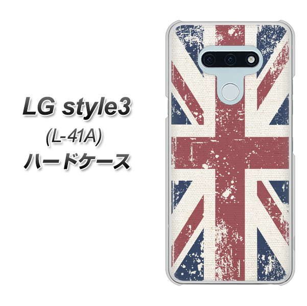 docomo LG style3 L-41A 高画質仕上げ 背面印刷 ハードケース【506 ユニオンジャック ビンテージ】