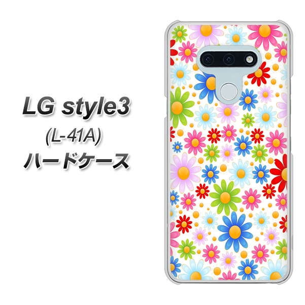 docomo LG style3 L-41A 高画質仕上げ 背面印刷 ハードケース【606 マーガレット】