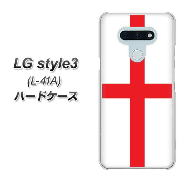 docomo LG style3 L-41A 高画質仕上げ 背面印刷 ハードケース【677 イングランド】