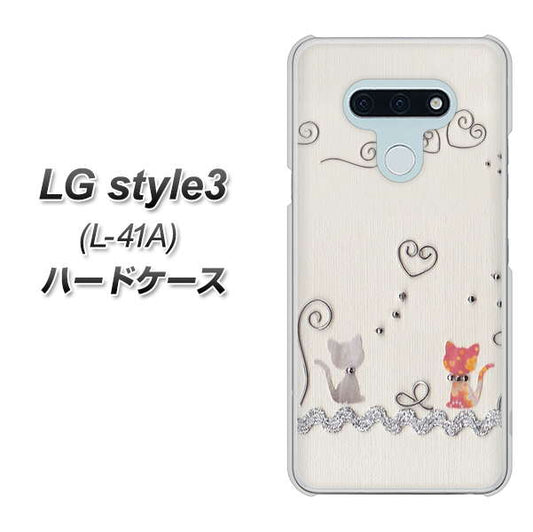 docomo LG style3 L-41A 高画質仕上げ 背面印刷 ハードケース【1103 クラフト写真ネコ】