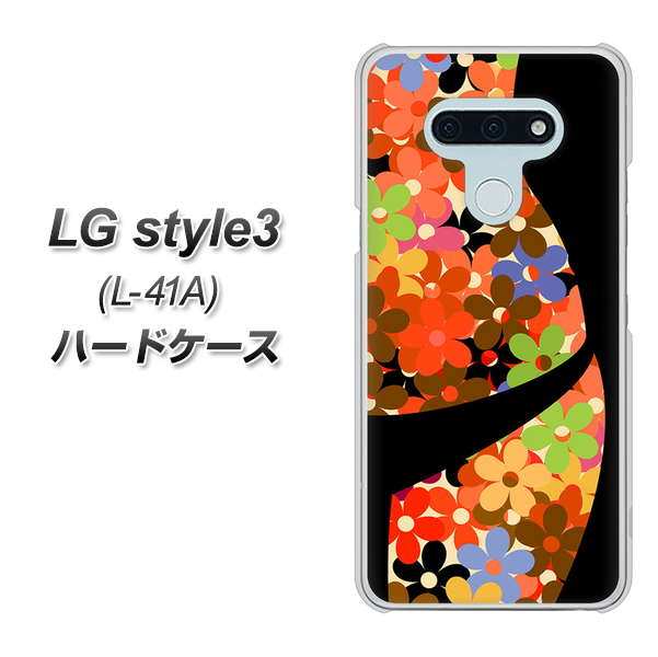 docomo LG style3 L-41A 高画質仕上げ 背面印刷 ハードケース【1258 フラワーボディ】