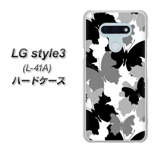 docomo LG style3 L-41A 高画質仕上げ 背面印刷 ハードケース【1336 夜の蝶】