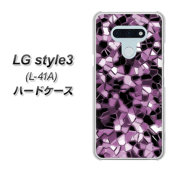 docomo LG style3 L-41A 高画質仕上げ 背面印刷 ハードケース【EK837 テクニカルミラーパープル】