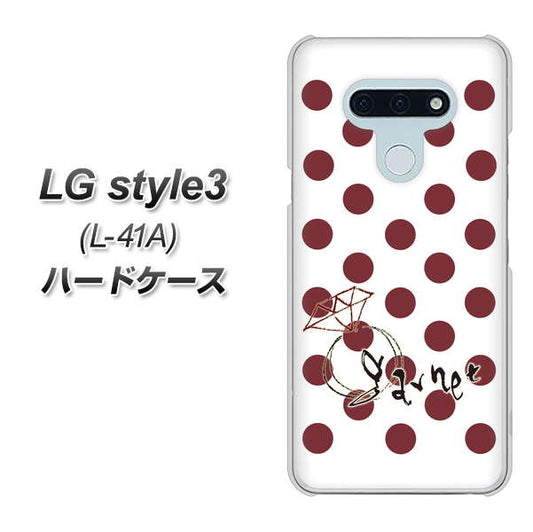 docomo LG style3 L-41A 高画質仕上げ 背面印刷 ハードケース【OE810 1月ガーネット】