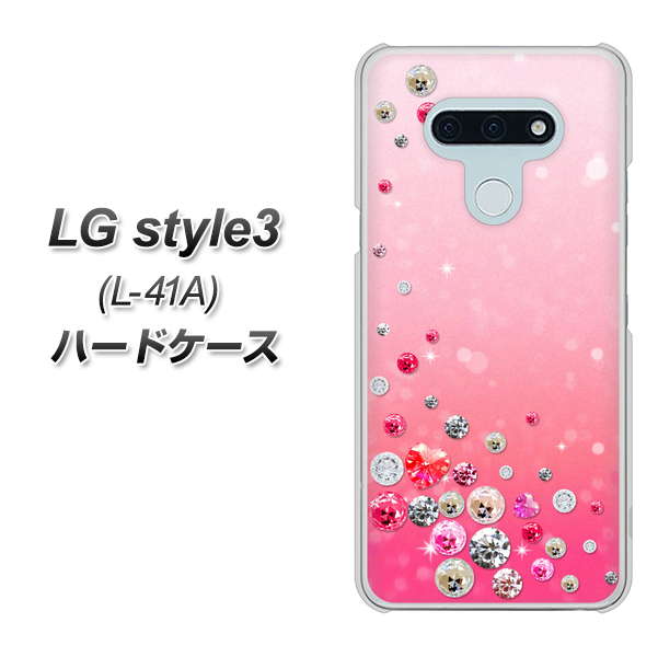 docomo LG style3 L-41A 高画質仕上げ 背面印刷 ハードケース【SC822 スワロデコ風プリント】