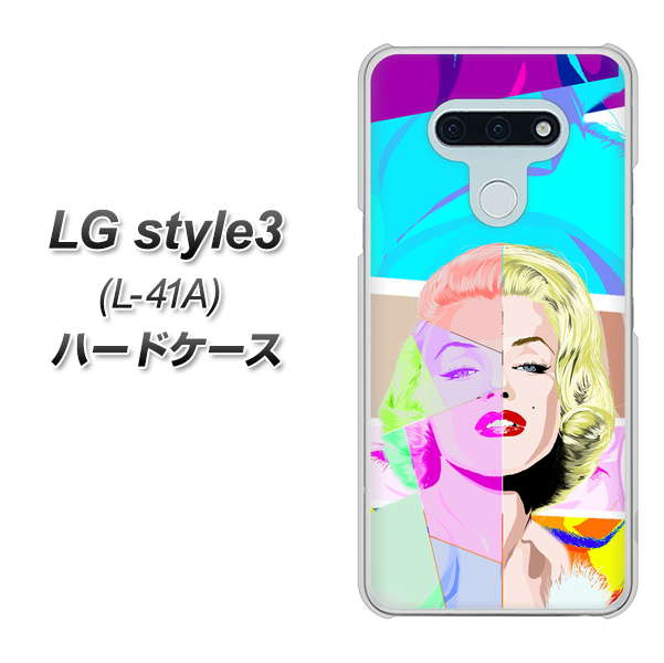 docomo LG style3 L-41A 高画質仕上げ 背面印刷 ハードケース【YJ210 マリリンモンローデザイン（C）】