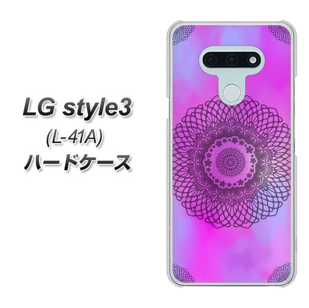 docomo LG style3 L-41A 高画質仕上げ 背面印刷 ハードケース【YJ344 レース】