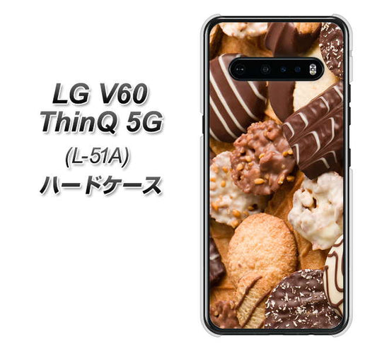 docomo LG V60 ThinQ 5G L-51A 高画質仕上げ 背面印刷 ハードケース【442 クッキー mix】