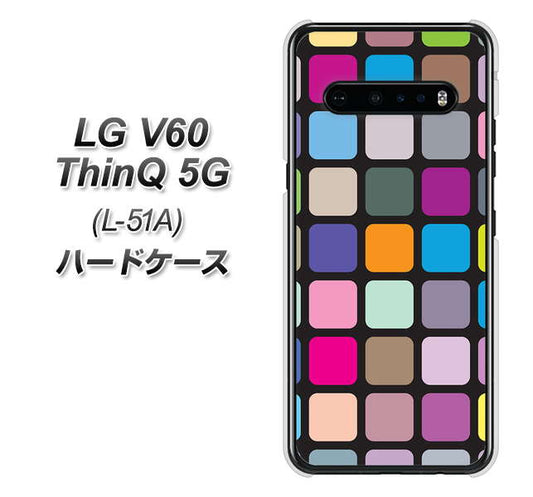 docomo LG V60 ThinQ 5G L-51A 高画質仕上げ 背面印刷 ハードケース【509 カラースクエア】