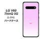 docomo LG V60 ThinQ 5G L-51A 高画質仕上げ 背面印刷 ハードケース【YA955 ハート02 素材ホワイト】