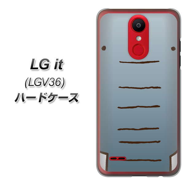 au エルジー イット LGV36 高画質仕上げ 背面印刷 ハードケース【345 ぞう】