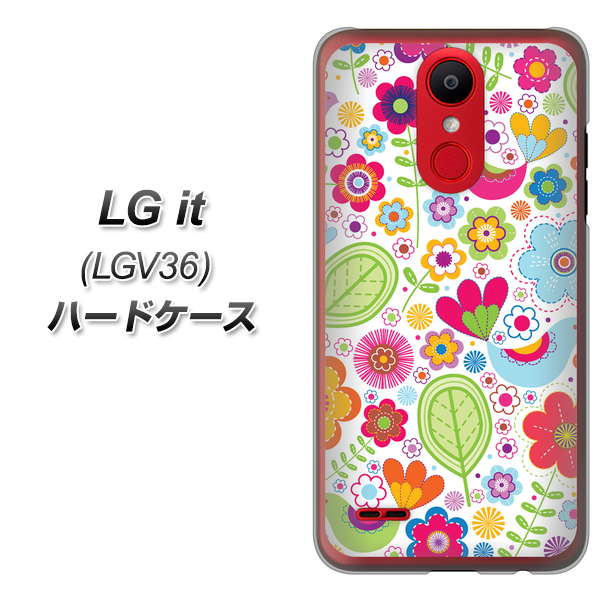 au エルジー イット LGV36 高画質仕上げ 背面印刷 ハードケース【477 幸せな絵】