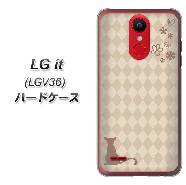 au エルジー イット LGV36 高画質仕上げ 背面印刷 ハードケース【516 ワラビー】