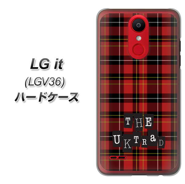 au エルジー イット LGV36 高画質仕上げ 背面印刷 ハードケース【547 THEチェック】