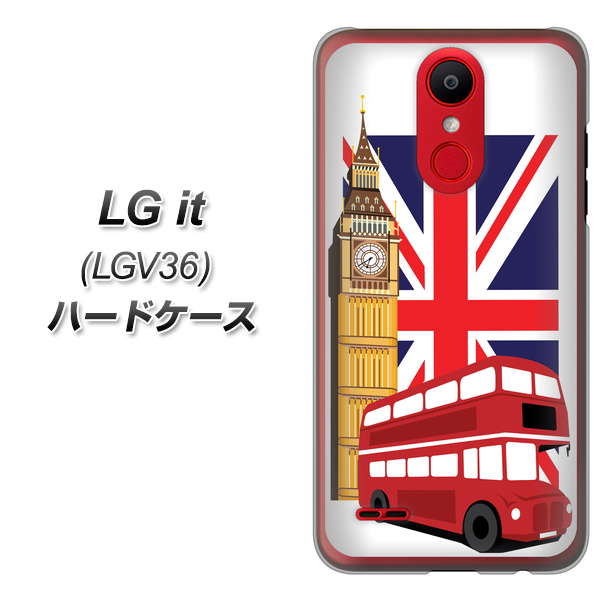 au エルジー イット LGV36 高画質仕上げ 背面印刷 ハードケース【573 イギリス】