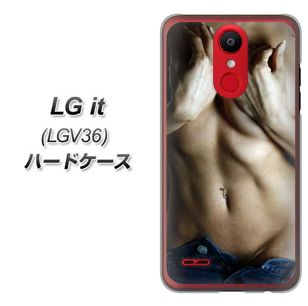 au エルジー イット LGV36 高画質仕上げ 背面印刷 ハードケース【602 ボディライン】