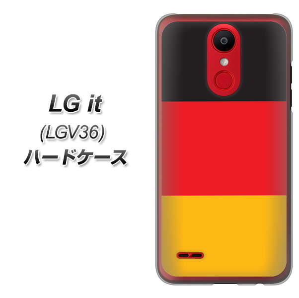 au エルジー イット LGV36 高画質仕上げ 背面印刷 ハードケース【675 ドイツ】