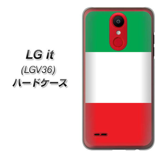 au エルジー イット LGV36 高画質仕上げ 背面印刷 ハードケース【676 イタリア】