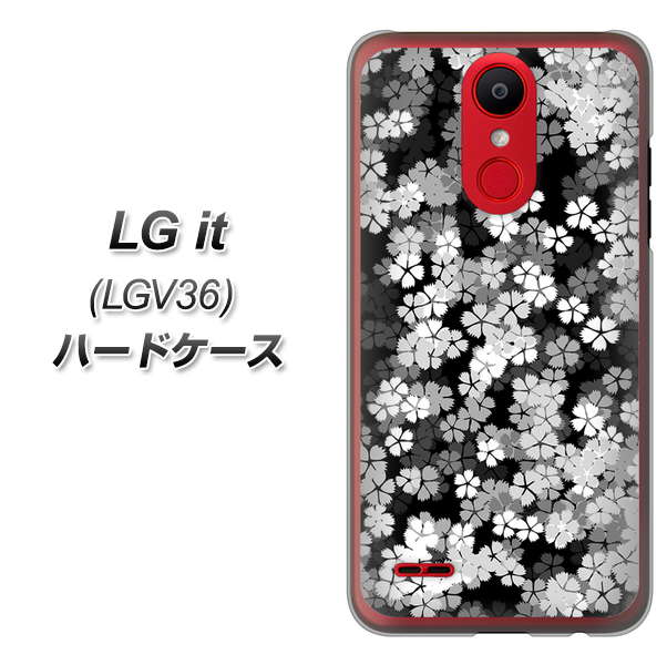 au エルジー イット LGV36 高画質仕上げ 背面印刷 ハードケース【1332 夜桜】