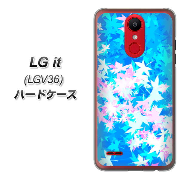 au エルジー イット LGV36 高画質仕上げ 背面印刷 ハードケース【YJ290 デザインもみじ】