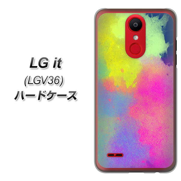 au エルジー イット LGV36 高画質仕上げ 背面印刷 ハードケース【YJ294 デザイン色彩】