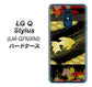 LG Q Stylus LM-Q710XM 高画質仕上げ 背面印刷 ハードケース【174 天の川の金魚】