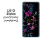LG Q Stylus LM-Q710XM 高画質仕上げ 背面印刷 ハードケース【263 闇に浮かぶ華】