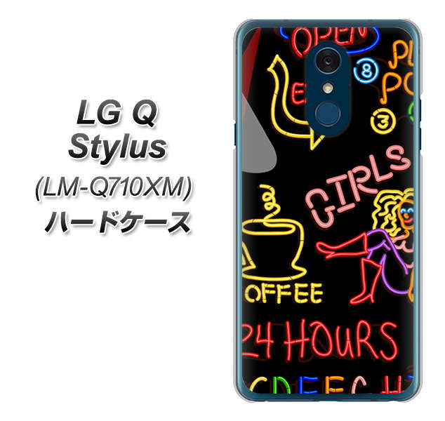 LG Q Stylus LM-Q710XM 高画質仕上げ 背面印刷 ハードケース【284 カジノ】
