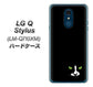 LG Q Stylus LM-Q710XM 高画質仕上げ 背面印刷 ハードケース【398 黒ネコ】