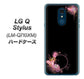 LG Q Stylus LM-Q710XM 高画質仕上げ 背面印刷 ハードケース【437 華のフレーム】