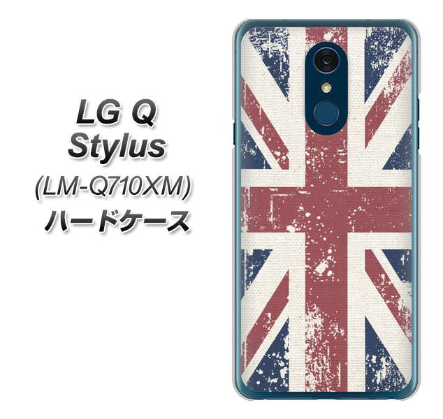 LG Q Stylus LM-Q710XM 高画質仕上げ 背面印刷 ハードケース【506 ユニオンジャック ビンテージ】