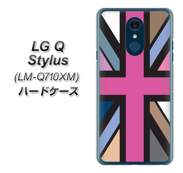LG Q Stylus LM-Q710XM 高画質仕上げ 背面印刷 ハードケース【507 ユニオンジャック デスカラー】