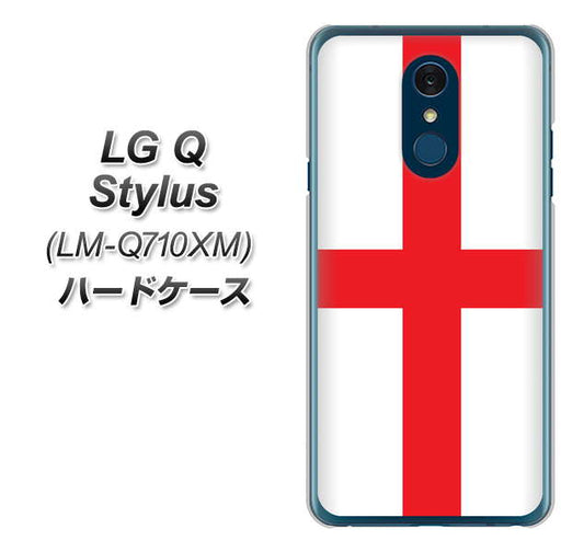 LG Q Stylus LM-Q710XM 高画質仕上げ 背面印刷 ハードケース【677 イングランド】