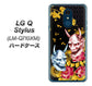 LG Q Stylus LM-Q710XM 高画質仕上げ 背面印刷 ハードケース【1024 般若と牡丹2】