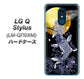 LG Q Stylus LM-Q710XM 高画質仕上げ 背面印刷 ハードケース【1030 月と鯉】