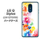 LG Q Stylus LM-Q710XM 高画質仕上げ 背面印刷 ハードケース【1209 光と花】