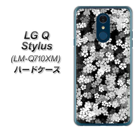 LG Q Stylus LM-Q710XM 高画質仕上げ 背面印刷 ハードケース【1332 夜桜】